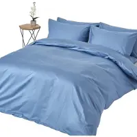Homescapes Literie, densité de fil 1000, bleu ciel, 200 x 200 cm