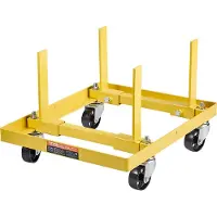 Vevor Support de moteur Levier de moteur (capacité de charge 340 kg), support de moteur robuste en acier avec 4 roues pivotantes et 2 sangles à cliquet, convient à la plupart des moteurs