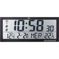 Trevi OM 3530 RC Horloge digitale rectangulaire noire