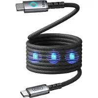 Iniu Câble Magnetique Leopard USB C/C 100W 1,2m Noir