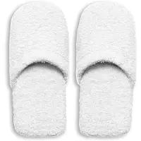 Excelsa Chaussons Spa en coton de taille blanche