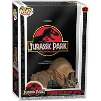 Funko POP! Affiche De Film Et Figurine De Tyrannosaurus Rex Et Vélociraptor Jurassic Park