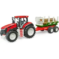 BRUDER ROADMAX tracteur+remorque à bois 03453