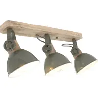Steinhauer Spot - vert - Gearwood - bois métal - spot en saillie - E27 - 2133G -
