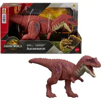 Jurassic World Rebirth Aucasaurus Figure With Sound Wild Roar 12 Cm Rouge