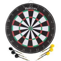 Masterdarts Cible de fléchettes 45cm x 2 cm avec 2 jeux de fléchettes