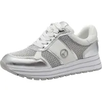 Tamaris Baskets basses argent / blanc
