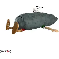 Plastoy Romano Aplastado Por Menhir Asterix Piggy Bank 8 Cm Gris