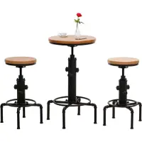 Mendler Ensemble de table de bar -N23 (3 pièces)