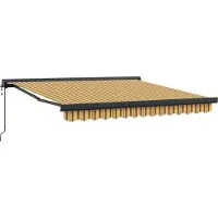vidaXL Store multicolore 350 x 250 x 165 cm Polyester et aluminium