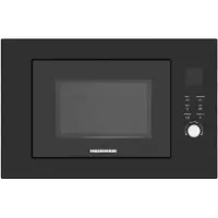 Heinner HMW-BI2360BK, Encastrable, Micro-ondes Gril, 23 l, 800 W, Affichage intégré, LED