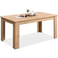 Homestyle4u Table à Manager Table Extensible Table Salle a Manger Table de Cuisine en Bois Chêne