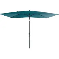 Happy Garden Parasol droit HAPUNA rectangulaire 2x3m bleu