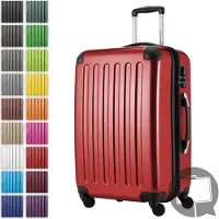 Hauptstadtkoffer Alex - Valise rigide extensible avec 4 roulettes Check-In Trolley Valise de voyage avec soufflet extensible Check-In Bagages 158cm Hardcase Luggage 65 cm, 74 litres,Rouge