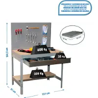 Simonwork (bancos De Trabajo) Établi Bt2 Box 1445x1510x610 Mm