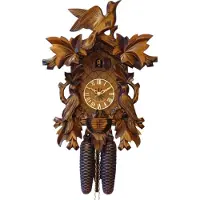 Engstler - 634_QM - Coucou - Quartz - Noyer - avec musique - 40,5 cm
