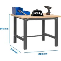 Simonwork (bancos De Trabajo) Établi Bt6 865x1800x750 Mm