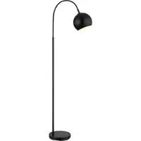 Globo Lampadaire, métal, noir, H 150 cm