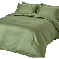 Homescapes Literie, densité de fil 400, vert, 230 x 220 cm