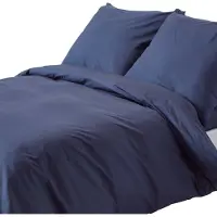 Homescapes Literie bleu marine densité 200 fils, 150 x 200 cm
