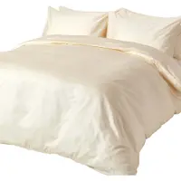 Homescapes Bio linge de lit vanille, 230 x 220 cm