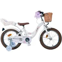 Volare Blossom Bicycle Enfants Filles 16 Zoll weiße zwei Handbremsen