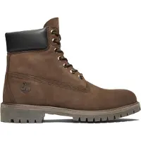 Timberland pour homme. TB1100012141 Boots 6 Inch Lace Up Waterproof brown (41 W), Marron, Plat, Aucun, Casuel, De plein air