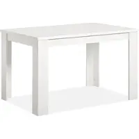 Homestyle4u Table à Manager Table Extensible Table Salle a Manger Table de Cuisine en Bois Blanc
