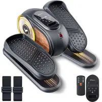 Merach Mini Vélo Elliptique Electrique - , Pour Bureau & Maison - Télécommande, Écran LCD, Tapis Antidérapant, Ultra-Silencieux