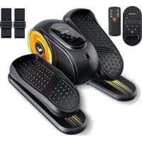 Merach Elliptique Compact , Silencieux, Réversible Avant/Arrière, Écran LCD, Rééducation & Fitness Senior, Réglage de Vitesse