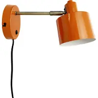 Dyberg Larsen Applique murale Lampe murale LED Lampe de lecture Salon Métal Chambre à coucher Déco Océan orange Laiton