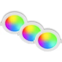 Briloner Lot de 3 spots encastr s LED Spots encastr s RGB CCT Dimmable T l commande