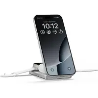 LINQ Connects Batterie Externe Magnétique Sans Fil & Support 8000 mAh – Compatible avec iPhone MagSafe 12, 13, 14, 15, 16, 17, Air
