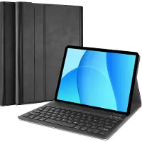 Cazy Housse pour Tablette avec Clavier compatible avec Oppo Pad SE - Étui Clavier Bluetooth QWERTY - Noir