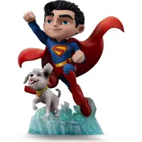 Iron Studios Superman Legacy & Krypto Mini Co Pvc Figure 17 Cm Multicolore