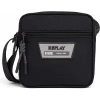Replay sac à épaule bandoulière Reporter Bag Black noir