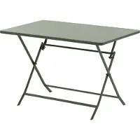 Hespéride - Table de jardin rectangulaire pliante « greensboro » vert laurier 4 places en acier
