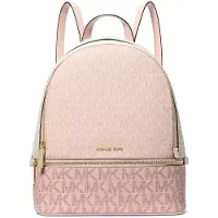 Michael Kors Sac à dos Rhea Medium Signature Logo Powder Blush Multi