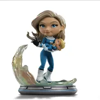 Iron Studios Fantastic Four Invisible Woman And Franklin Mini Co Pvc Figure 15 Cm Bleu