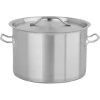 TRIZERATOP Marmite professionnelle BASSE 32x22cm 17 litres avec couvercle