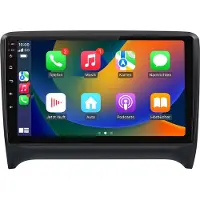 AWESAFE Autoradio Android 9 pouces 64 Go pour Audi TT 8J (2006-2014) avec CarPlay, Android Auto Navigation et Bluetooth