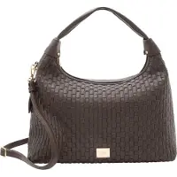 L.credi sac à épaule Radka Hobo Bag Chocolate marron foncé