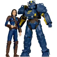 Mcfarlane Toys T-60 Vault Tec & Sole Survivor Figure 18 Cm Bleu