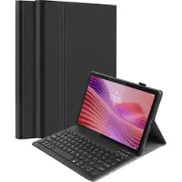 Cazy Housse pour Tablette avec Clavier compatible avec Lenovo Yoga Tab - Étui Clavier Bluetooth QWERTZ - Noir