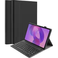 Cazy Housse pour Tablette avec Clavier compatible avec Lenovo Idea Tab Plus - Étui Clavier Bluetooth AZERTY - Noir