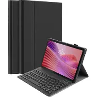 Cazy Housse pour Tablette avec Clavier compatible avec Lenovo Yoga Tab - Étui Clavier Bluetooth AZERTY - Noir