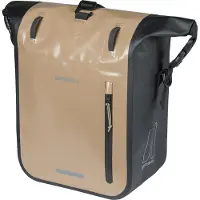 Basil Sacoche simple Rivo M sable/noir 12-15 L - Sacoche de vélo avec crochets MIK, ...