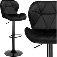 EHokery Tabouret en velours pivotant hocker réglable tabouret en velours confortable chaise îlot