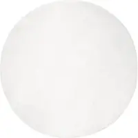 vidaXL Tapis en Fourrure artificielle de lapin Olite Blanc Ø 100 cm Polyester