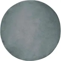 vidaXL Tapis antidérapant en fourrure synthétique Olite anthracite Ø 80 cm Polyester